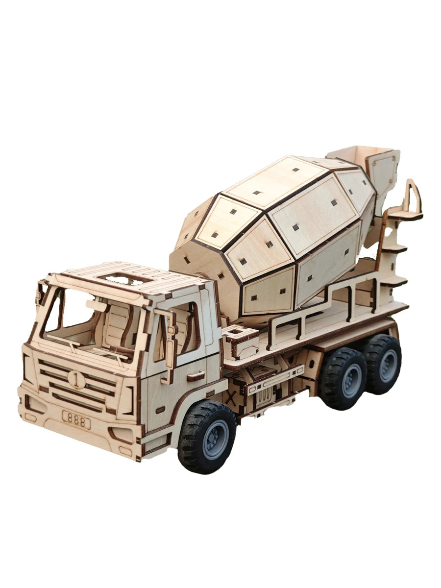 3D Wooden Jigsaw Airship Model Kit For Adult Model Building Kit Brain Sharp Turn For Adult Building Handmade Craft Machinery