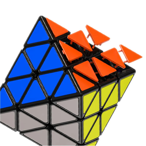 New Qiyi Fun FTO Rotating Octahedron Magnetic Magic Cube Professional Speed Black Cube  Fidget Cubo Magico Puzzle Toys Gifts