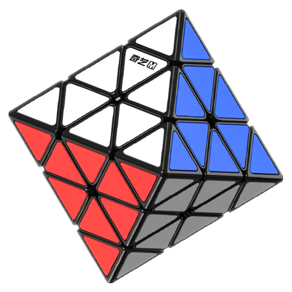 New Qiyi Fun FTO Rotating Octahedron Magnetic Magic Cube Professional Speed Black Cube  Fidget Cubo Magico Puzzle Toys Gifts